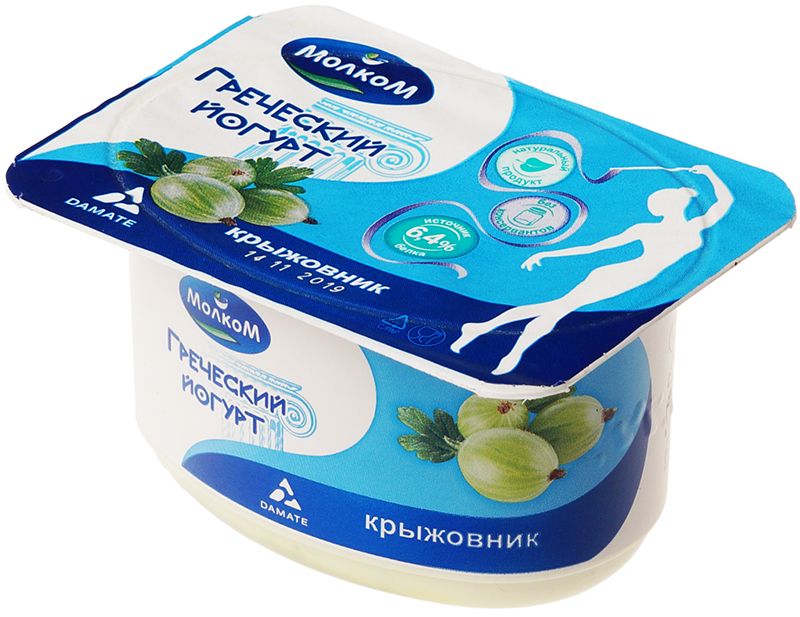 Йогурт с крыжовником Греческий 3.4% жир. 125г