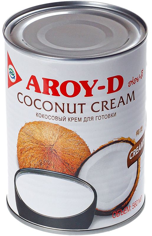 Кокосовые сливки-крем Aroy-D 560мл кокосовые сливки 85% aroy d 560 мл