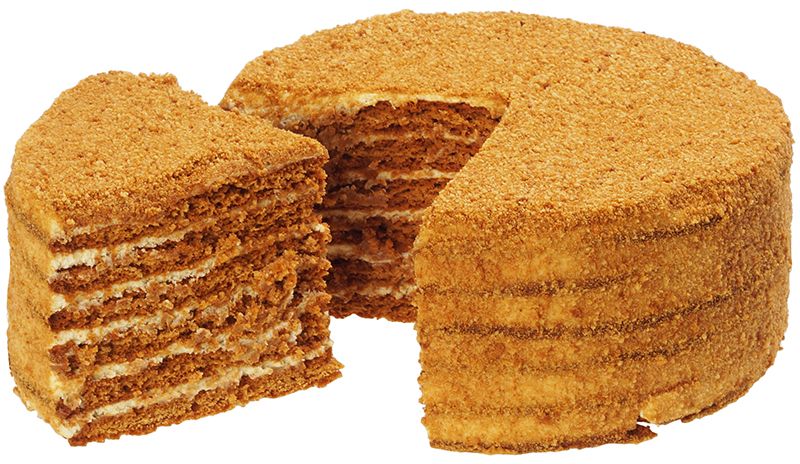 Торт бисквитный Медовик Деликатеска 850г цена и фото