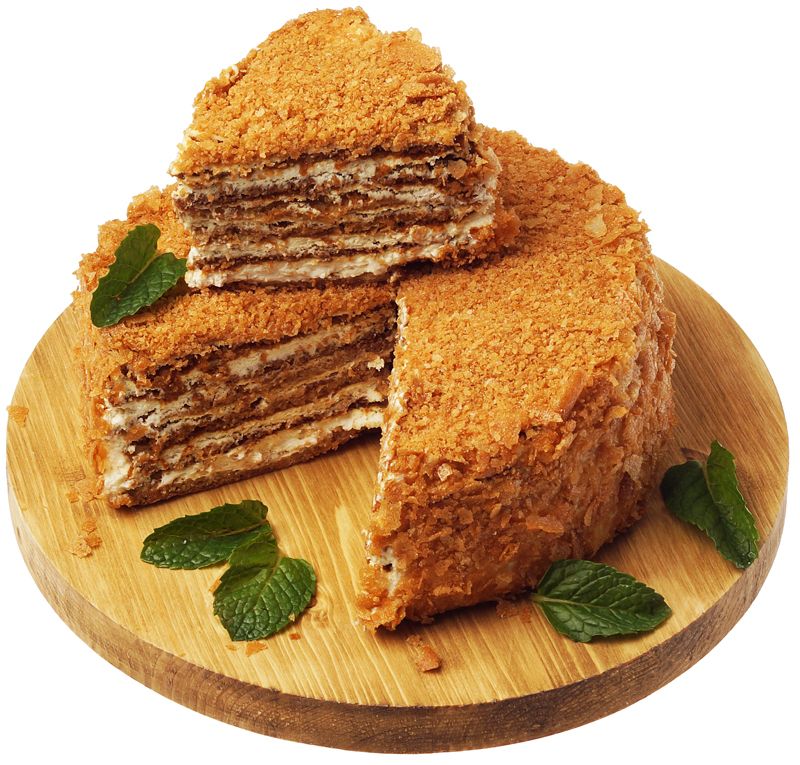 Торт Карамельный медовик Деликатеска 800г торт бисквитный медовик деликатеска 850г