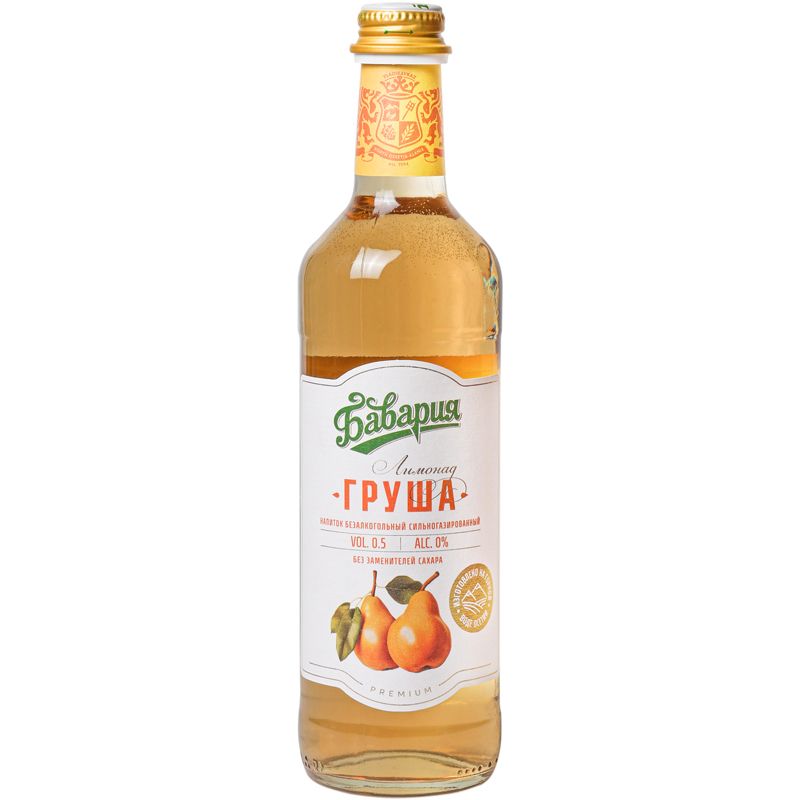 Лимонад Бавария Груша 500мл напиток газ добрый лимонад 1л пэт россия