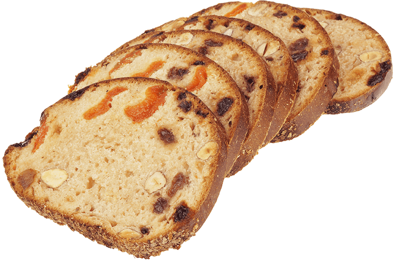 Хлеб Юбилейный пшенично-ржаной с фундуком изюмом медом и курагой 205г 27206