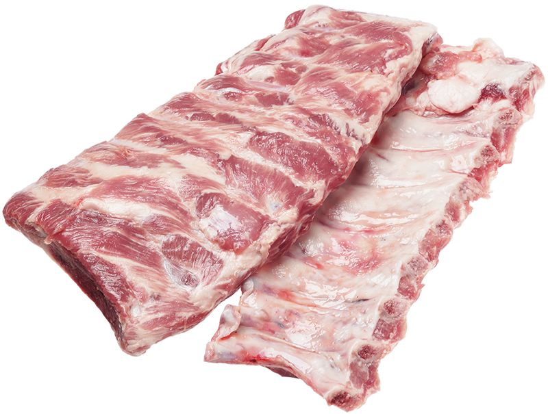 Ребра свиные деликатесные ~1кг ребра свиные варено копченые заповедные продукты вес