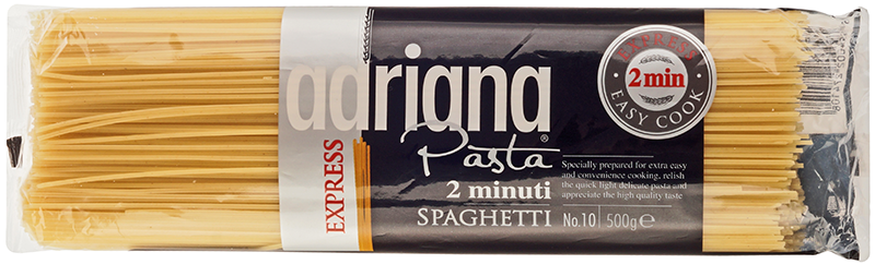 Спагетти Экспресс №10 из твердых сортов пшеницы Adriana 500г тесто для лазаньи 109 из твердых сортов пшеницы divella 500г