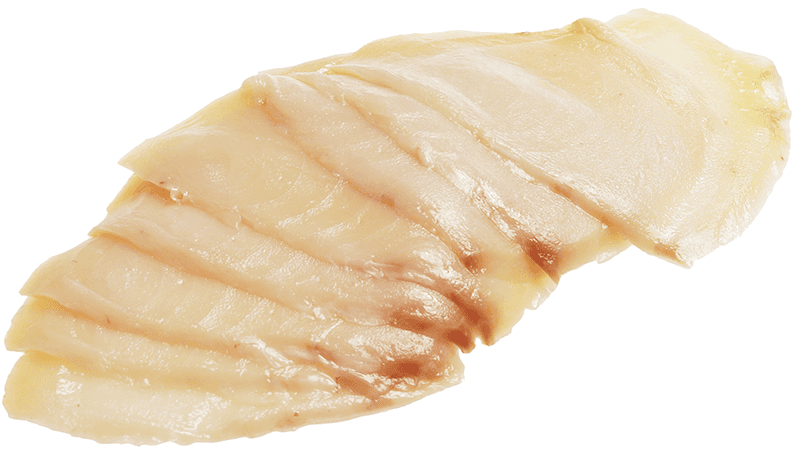 Масляная рыба холодного копчения без кожи нарезка ~550г масляная рыба холодного копчения нарезка 100г