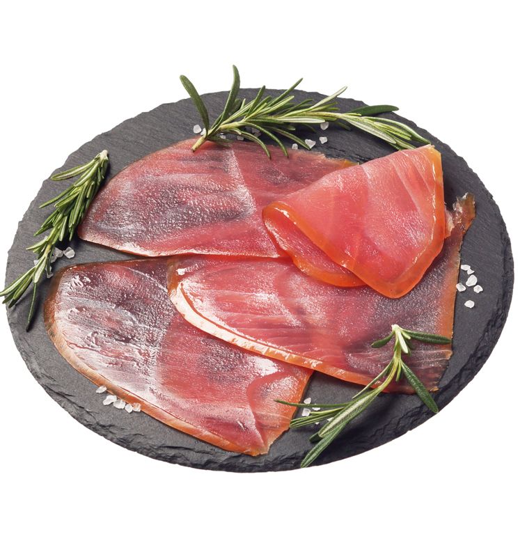 Тунец карпаччо с оливковым маслом и чесноком 100г рыба рубленая европром тунец 180 г