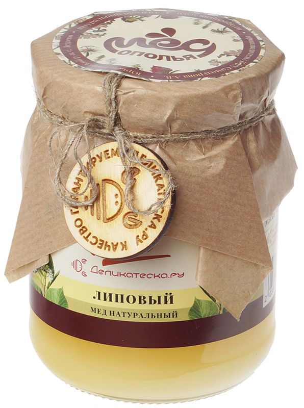 Мед натуральный Липовый Деликатеска 720г чай черный липовый мед 100 г