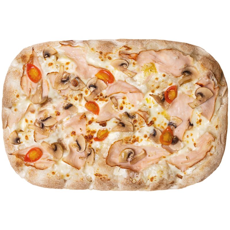 Пицца Zotman Ветчина и грибы 420г молоко николаевская ферма отборное пастеризованное 5% 1 л