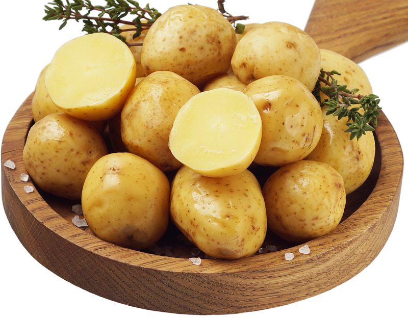Картофель бэби отварной в кожуре Деликатеска ~500г картофель отварной кубик уп 500 600 г
