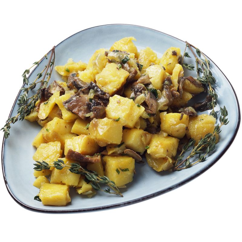 Картофель запеченный с шампиньонами Деликатеска 1кг хинкали с бараниной деликатеска 1кг