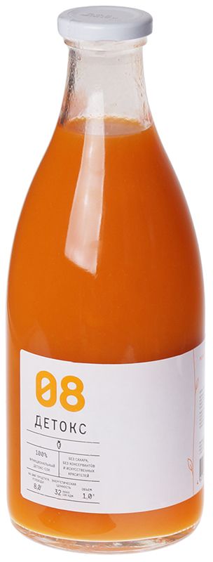 Сок овощной морковный Детокс №08 без сахара 1л сок полезный сок морковный с мякотью 1 8 л