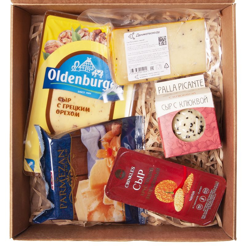 Подарочный набор Сырная эйфория сыр голландский 50% жир 300г