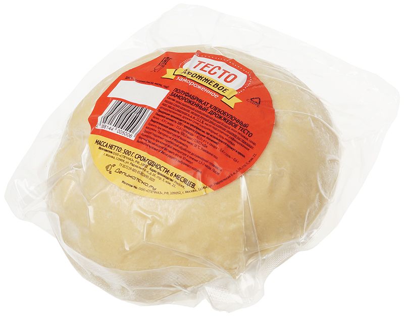 хлеб вернонский деликатеска 500г Тесто дрожжевое Деликатеска 500г