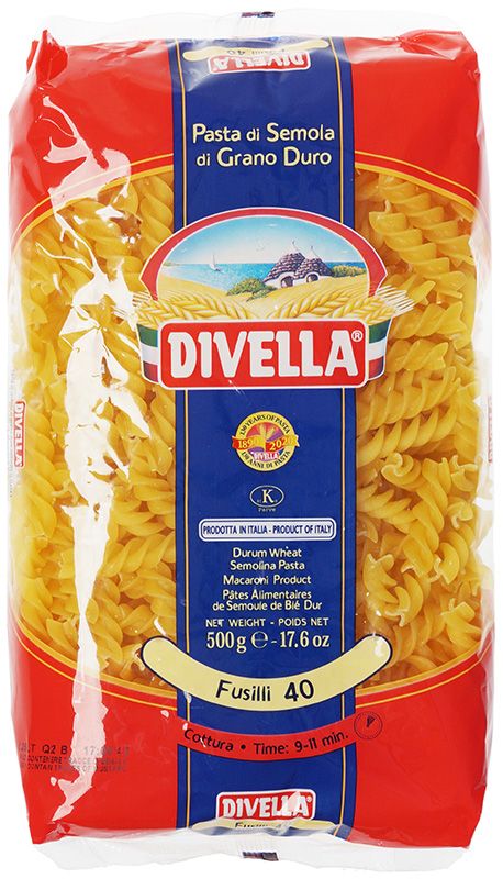 Макаронные изделия Фузилли из твердых сортов пшеницы Divella Италия 500г