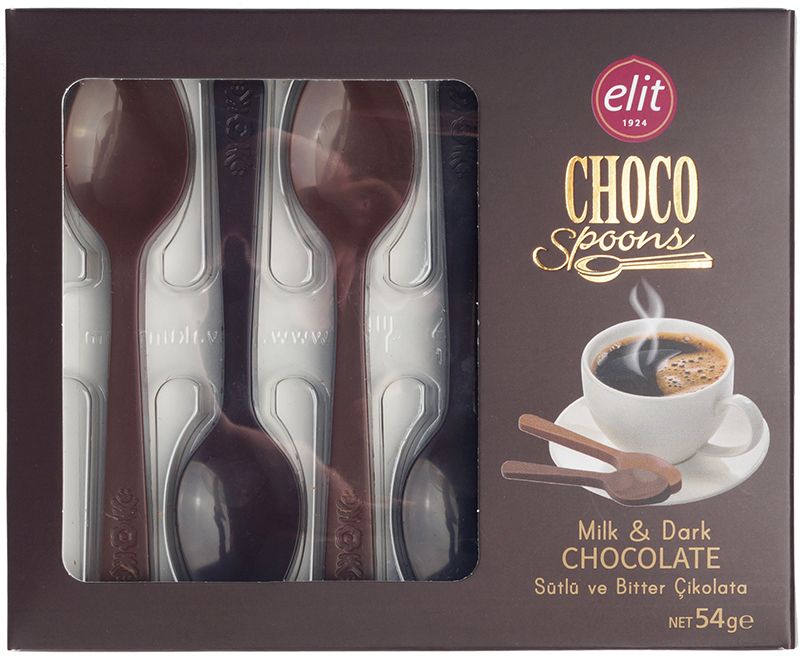 Ложки из темного и молочного шоколада 54г