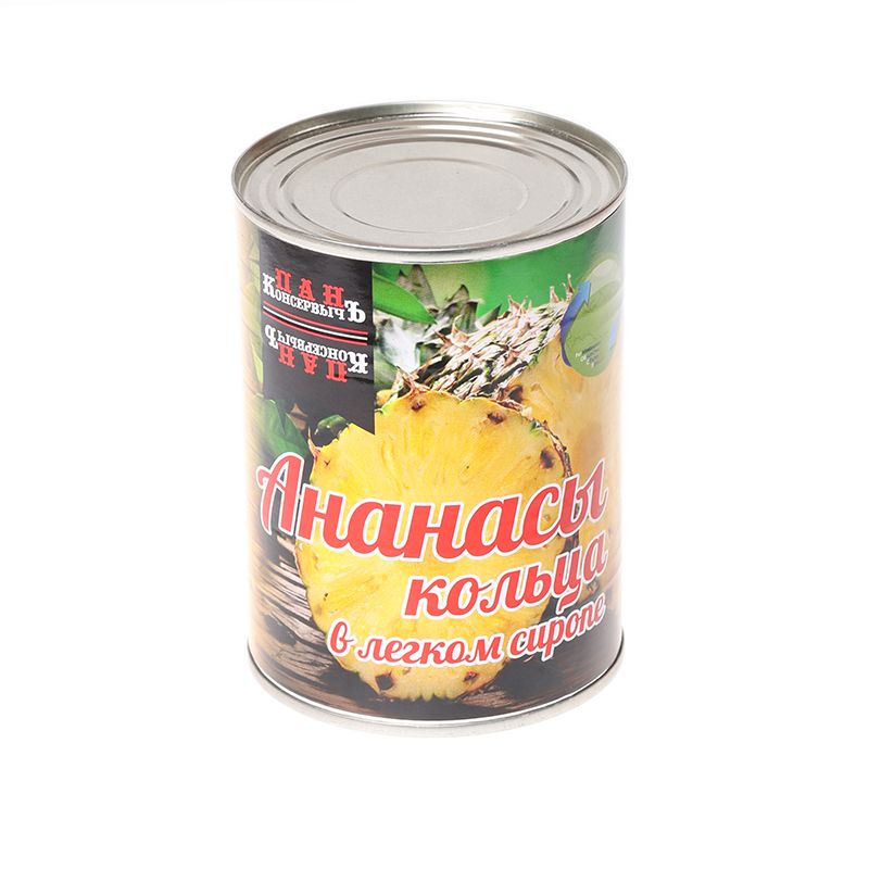 Кольца ананаса консервированные Таиланд 565г рамбутан в легком сиропе таиланд 565г