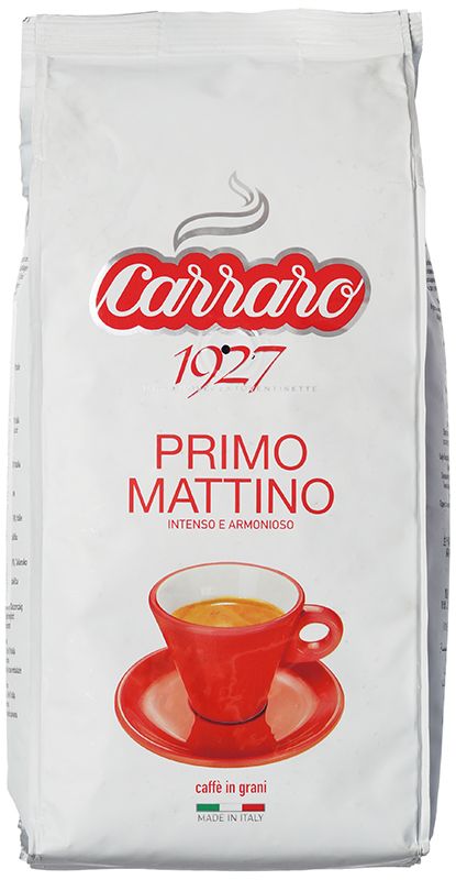 Кофе CARRARO Примо Маттино в зернах 1кг кофе carraro don cortez red 1кг в зернах