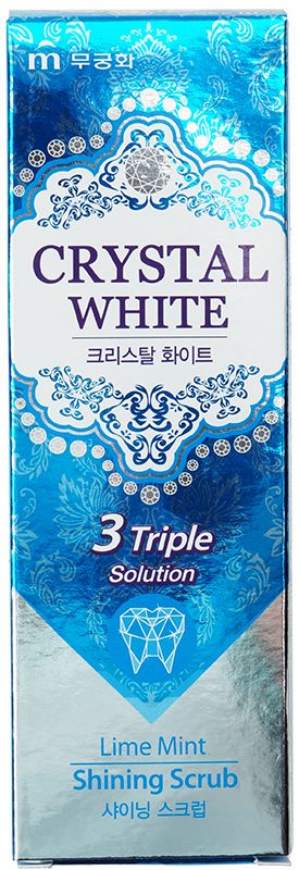 Зубная паста Crystal White 110г зубная паста mukunghwa crystal white мята и лайм 100 мл синий