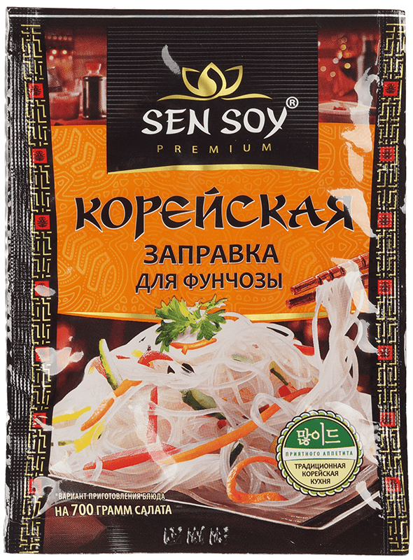 Заправка для Фунчозы по-корейски Sen Soy 80г основа для супа мисо sen soy 80г