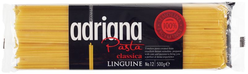 Макаронные изделия №12 Лингвини Adriana 500г паста divella лингвини 500 г