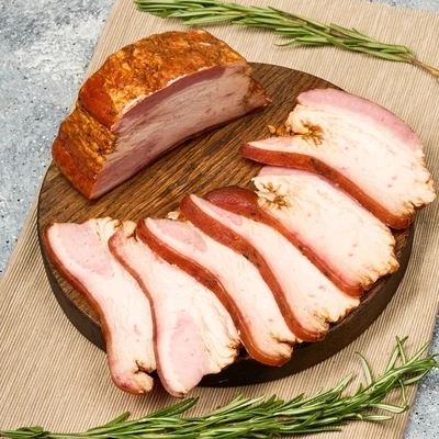 Свиной бочок варено-копченый Деликатеска ~350г-0}