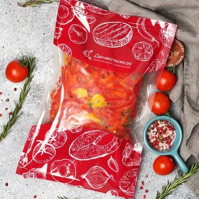 Перец сладкий резаный полосками от Шефа ~400г-1}