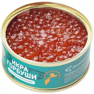 Купить Икра красная горбуши отборная 95г в Москве с доставкой на дом