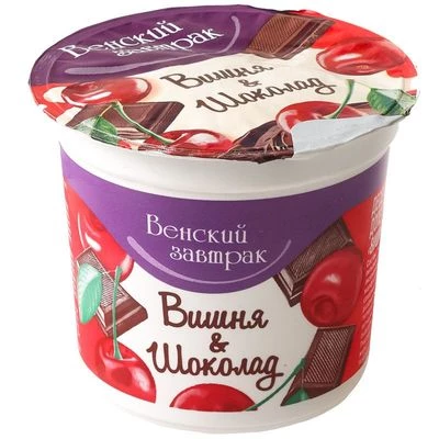 Десерт Венский завтрак Вишня с шоколадом 4% жир. 150г-0}