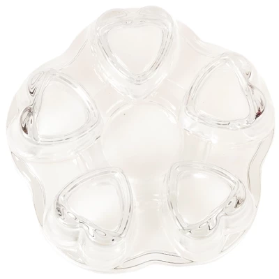 Подставка-подогреватель из жаропрочного стекла Сердечки Китай-0}