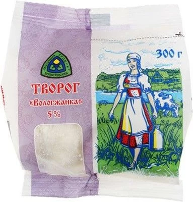 Творог Вологжанка 5% жир. 300г РАСПРОДАЖА-0}
