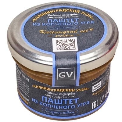 Паштет из копченого угря с черносливом 80г-0}