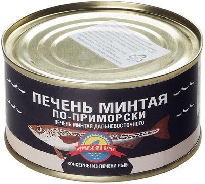 Печень минтая дальневосточного 180г - купить в Москве по выгодной цене ...