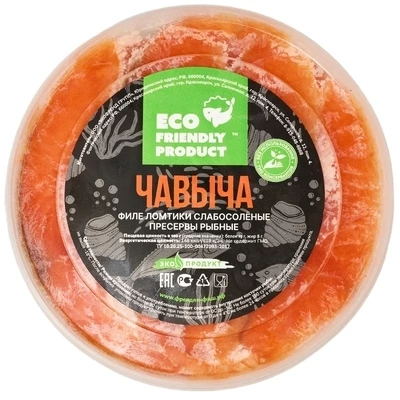 Чавыча слабосоленая ломтики 250г-0}