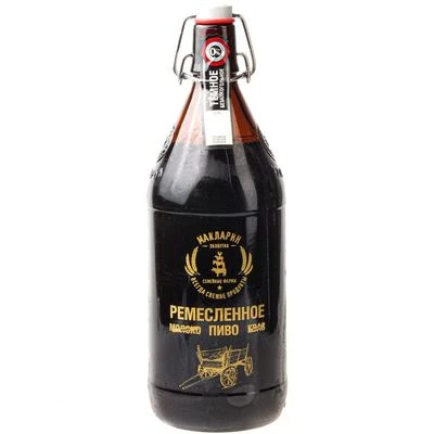 Пиво безалкогольное Ремесленное темное Россия 1л-0}