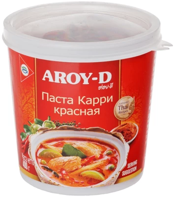 Паста карри красная Aroy-D 400г-0}