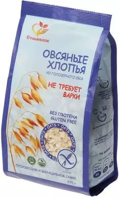 Овсяные хлопья из голозерного овса без глютена 275г - купить в Москве ...