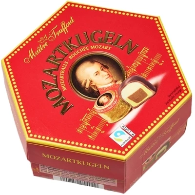 Набор конфет Mozartkugeln с марципаном в молочном и темном шоколаде Германия 300г-1}