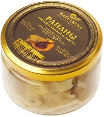 Рапаны малосольные в масле 210г-0}