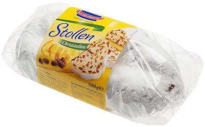 Рождественский кекс Штоллен с изюмом 500г-0}