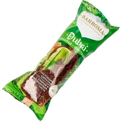 Мороженое Эскимо пломбир двухслойное Фисташковое с тестом кадаиф Бахрома 90г-0}