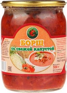 Борщ со свежей капустой 500г