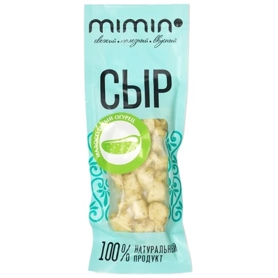 Сыр Охотничий со вкусом малосольных огурцов Mimin 80г-0}