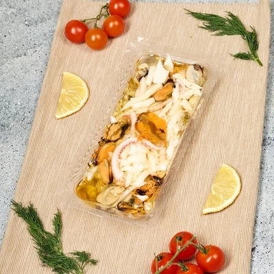 Морской коктейль в масле Деликатеска 210г-1}