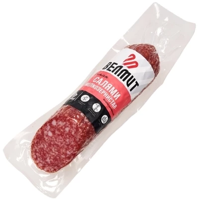 Колбаса сырокопченая Салями мелкозернистая ~200г-0}