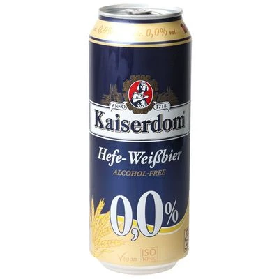 Пиво безалкогольное Kaiserdom Hefe-Weissbier светлое Германия 500мл-0}