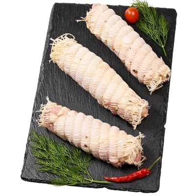 Рулет куриный в маринаде с ветчиной и сыром охлажденный Деликатеска ~550г-0}