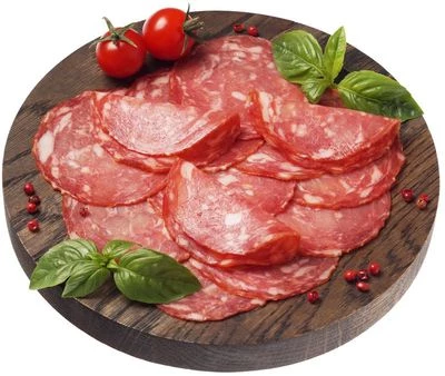 Колбаса сырокопченая Сальчичон нарезка 100г-0}