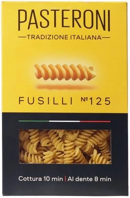 Паста Фузилли №125 Pasteroni Tradizione Italiana 400г -0}
