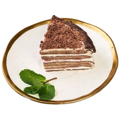 Торт Блинный шоколадный с вишней Деликатеска 600г-0}