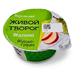 Творог мягкий Яблоко-груша Козельский 3,5% жир. 125г